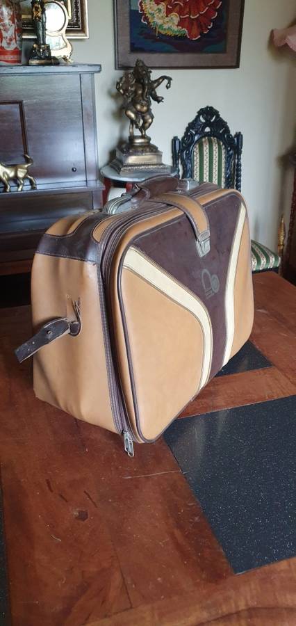 Vintage Bowling Balls in Suitcase