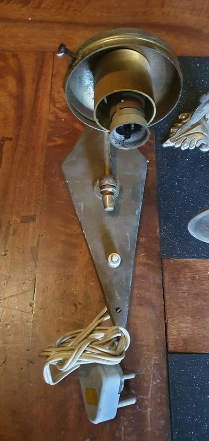 Vintage Brass Wall Mounted Light Fittings