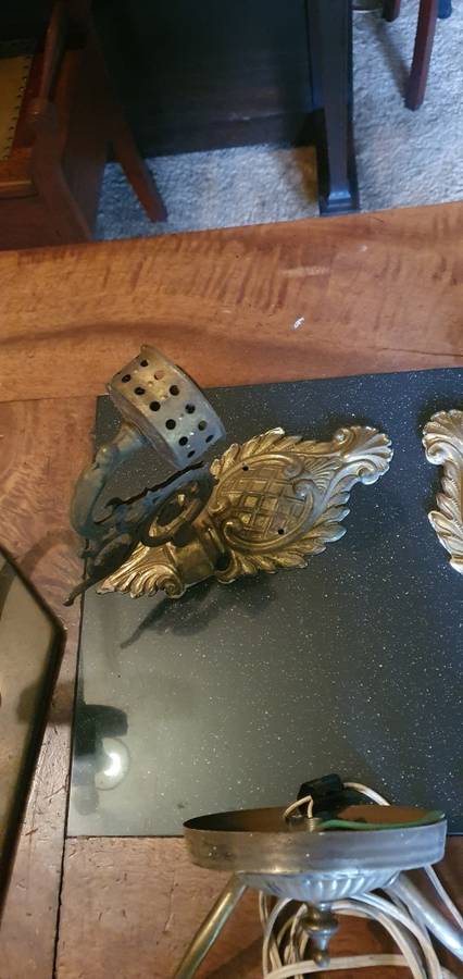 Vintage Brass Wall Mounted Light Fittings