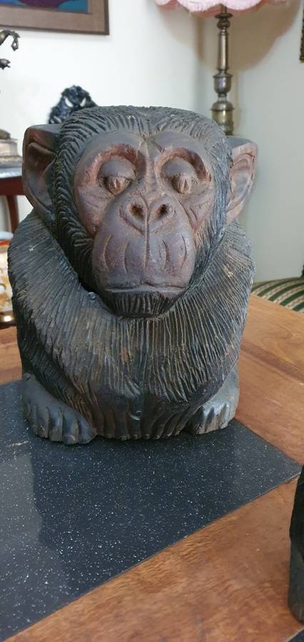 Three Monkey Figurine Containers