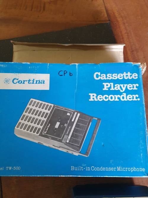 Vintage Cortina Cassette Recorder