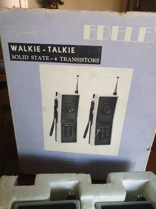 Vintage Walkie Talkies. Solid State Four Transistors