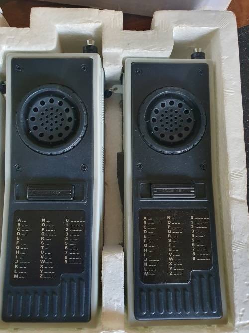 Vintage Walkie Talkies. Solid State Four Transistors