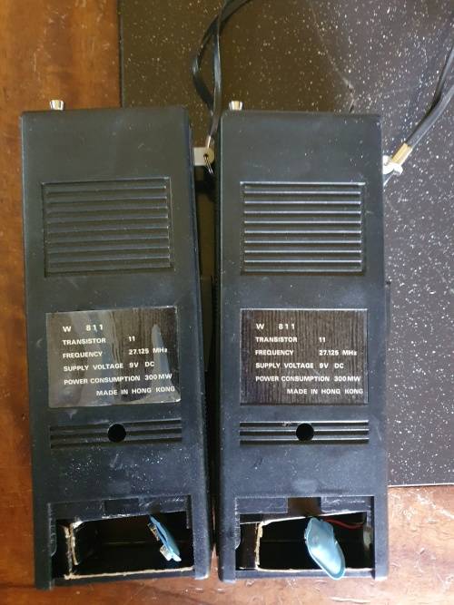 Vintage Walkie Talkies. Solid State Four Transistors