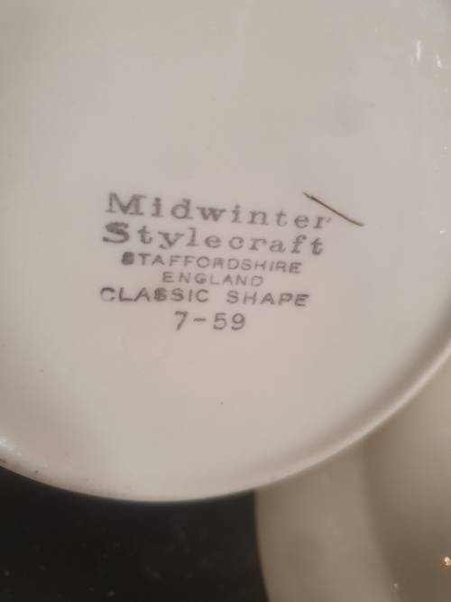 Midwinter Stylecraft Classic Shape by Staffordshire England