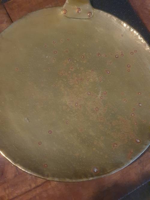 Two Extremely Large Brass Pans