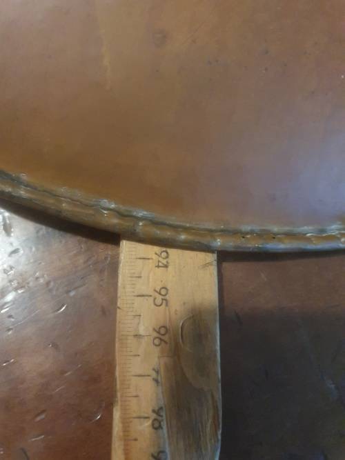 Two Extremely Large Brass Pans