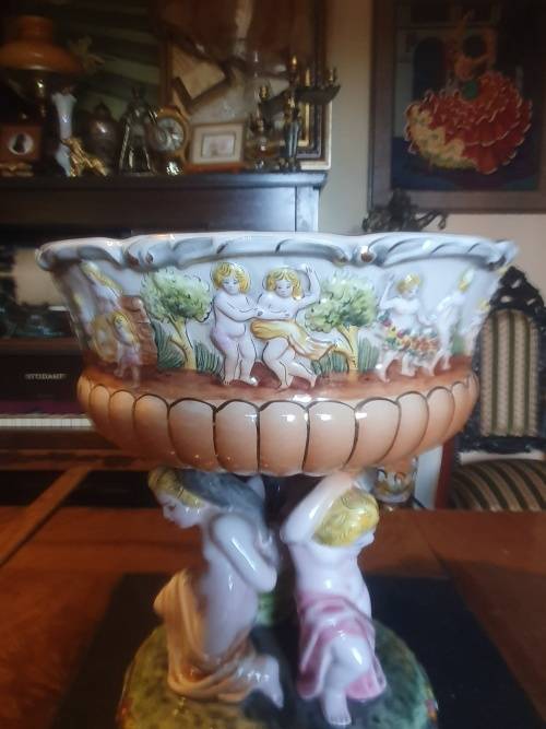 Stunning & Large ELPA Alcobaca Porcelain Compote