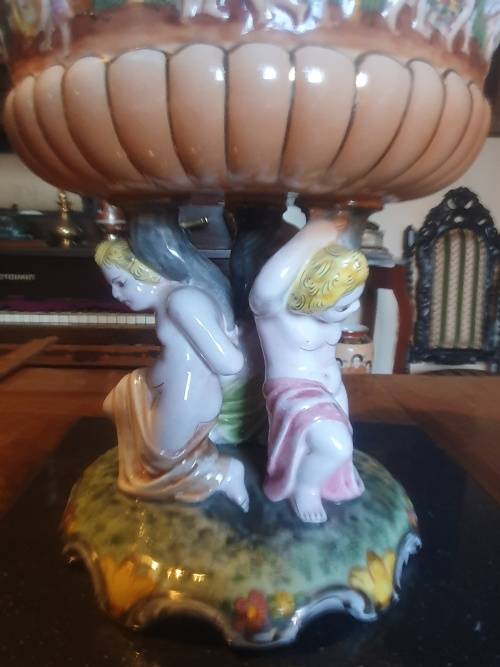 Stunning & Large ELPA Alcobaca Porcelain Compote