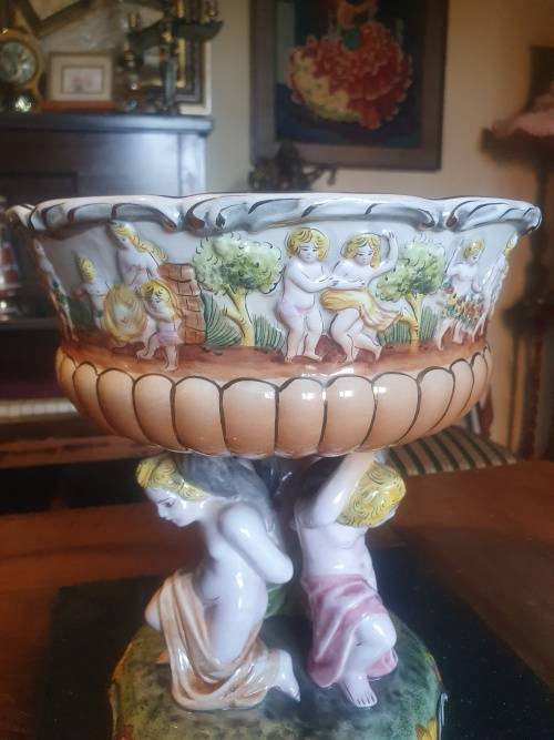 Stunning & Large ELPA Alcobaca Porcelain Compote