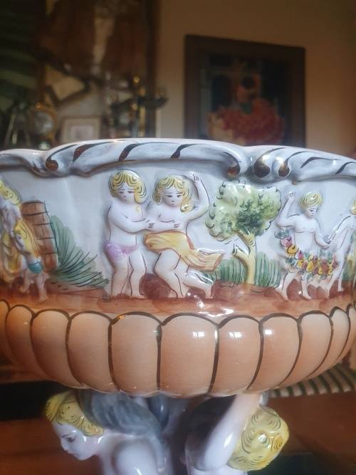 Stunning & Large ELPA Alcobaca Porcelain Compote