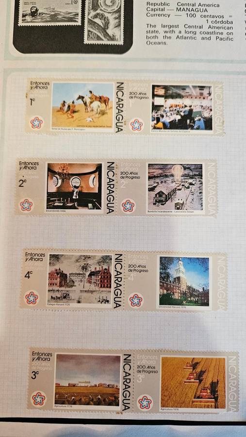 Mongolia. Nicaragua, Germany & Finland Stamps