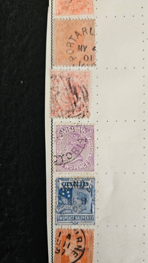 Victoria Tobago & 1 Transvaal Stamp