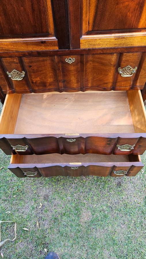 Vintage Imbuia Ball & Claw Tall Boy