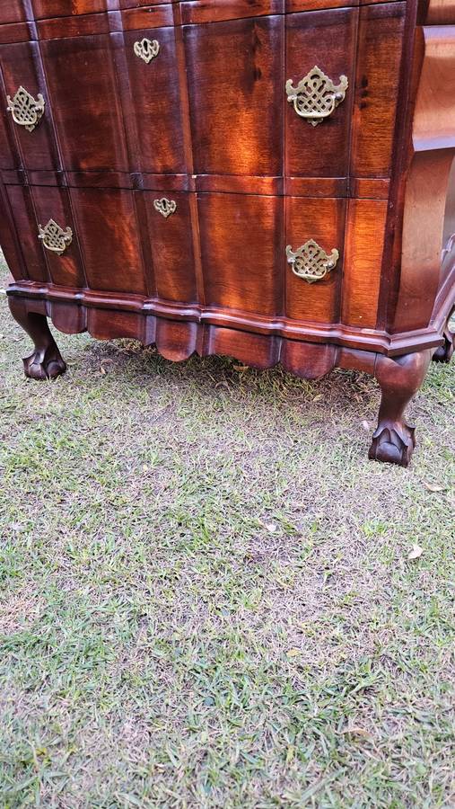 Vintage Imbuia Ball & Claw Tall Boy