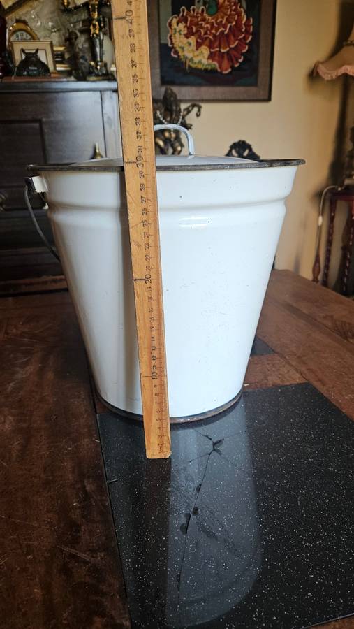 Vintage Enamel Bucket