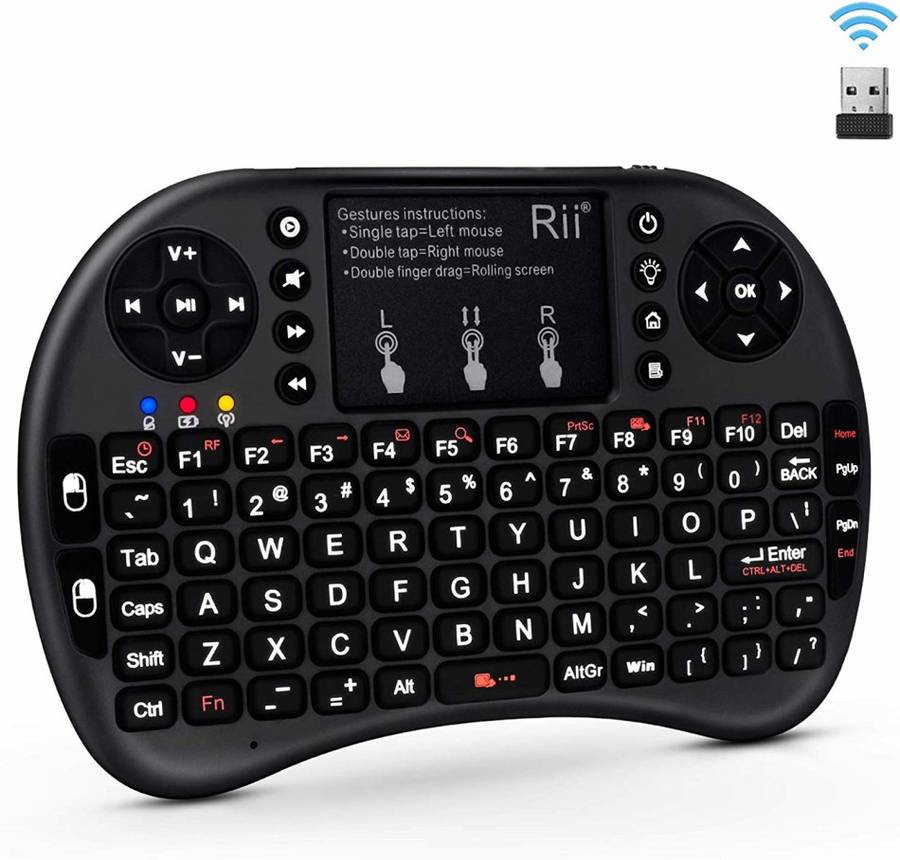 ***SLASHED PRICE***Wireless QWERTY Keyboard Air Mouse Rainbow RGB Backlit