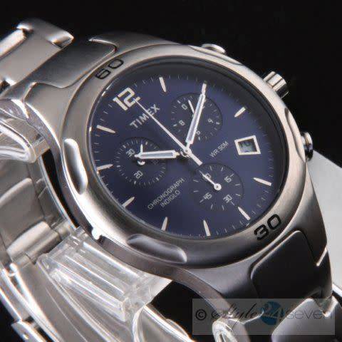 TIMEX **AUTHENTIC BRANDED 50m INDIGLO NIGHT-LIGHT CHRONOGRAPH WATCH