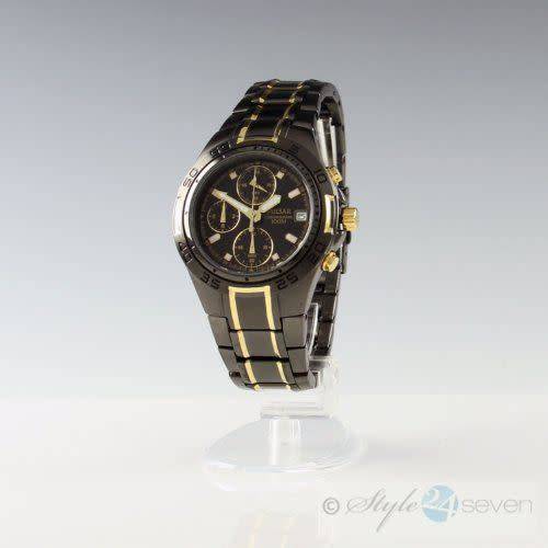 PULSAR **AUTHENTIC BRANDED 100m CHRONOGRAPH TWO-TONE WATCH