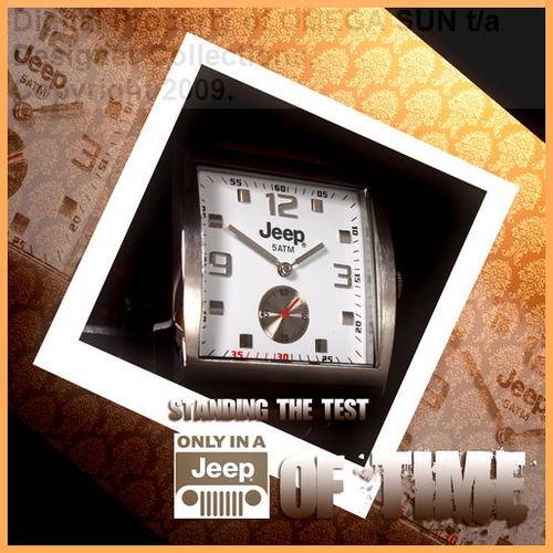 **R2,199.00** JEEP AUTHENTIC WHITE SQUARE FACE CHRONOGRAPH - BRAND NEW WITH FULL GUARANTEE!  ONLY 3