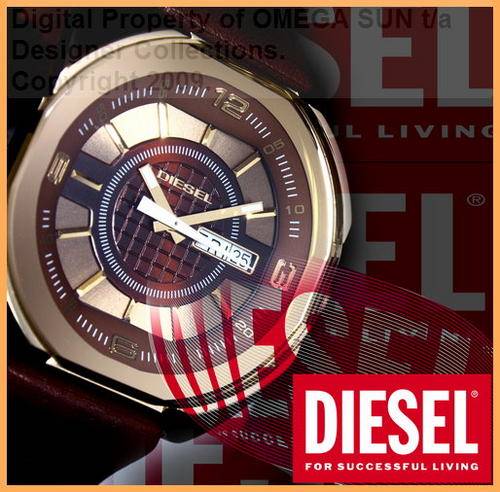 DIESEL LADIES LEATHER ANALOGUE WATCH **BRAND NEW WITH WARRANTY!!!**