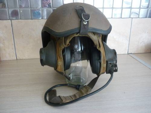 RATEL CREW COMMANDER HELMET SADF ERA - LOOM, INTERIOR & EAR CUPS IN GOOD CONDITION