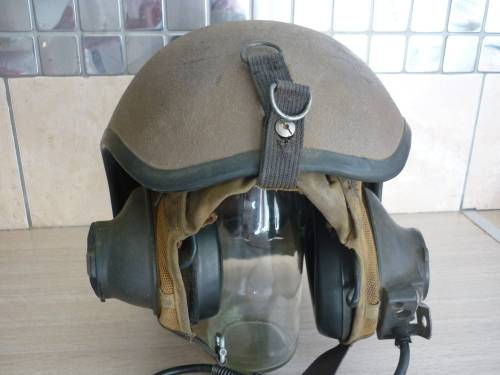 RATEL CREW COMMANDER HELMET SADF ERA - LOOM, INTERIOR & EAR CUPS IN GOOD CONDITION