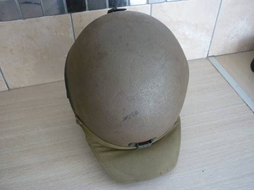 RATEL CREW COMMANDER HELMET SADF ERA - LOOM, INTERIOR & EAR CUPS IN GOOD CONDITION