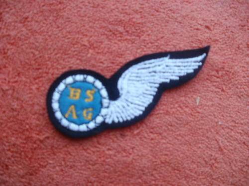 SAAF AIR GUNNERS  EMBROIDERED HALF  WING - SADF