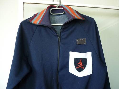SADF PTI - TRACKSUIT TOP - EMBROIDERED PTI BADGE TO POCKET.54 CM ARMPIT TO ARMPIT