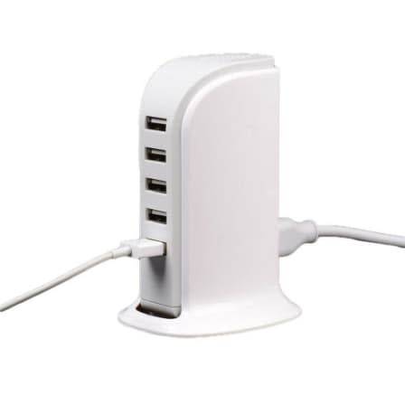 20W 5 USB Power Adapter Charger Socket Charging Dock for Smartphones Tablets
