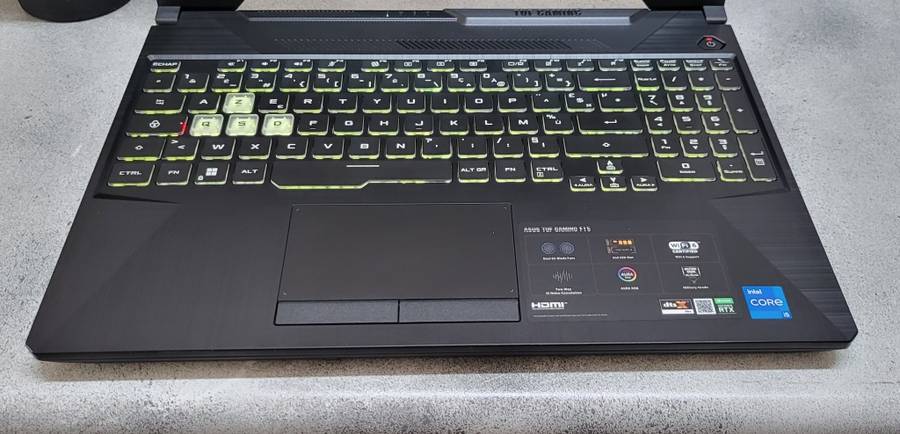 Asus Tuf Gaming Core i5 11th Gen Rtx 3050 12Gb Ram