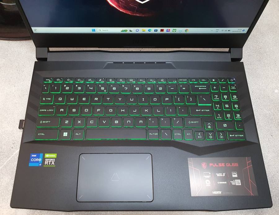 Msi Pulse Core i7 11th Gen RTX 3060 1TB SSD NVMe Gen 4 16GB Ram