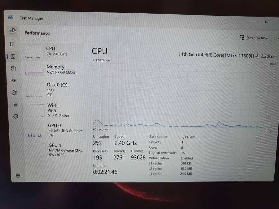Msi Pulse Core i7 11th Gen RTX 3060 1TB SSD NVMe Gen 4 16GB Ram