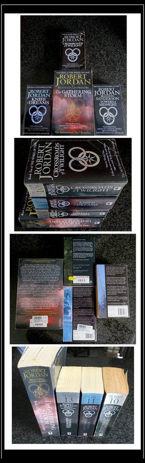 ROBERT JORDAN :The Wheel of Time Vol.10 to 13 Bundle Sale - 1x Large Softcover + 3x Orbit Paperbacks
