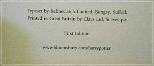 Harry Potter and the Half-Blood Prince - J.K. ROWLING - Hardcover  FIRST EDITION - Bloomsbury - 2005