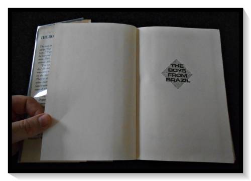 IRA LEVIN: Th Boys from Brazil - Hardcover - 1976 - RANDOM HOUSE - USA - VERY GOOD Condition*