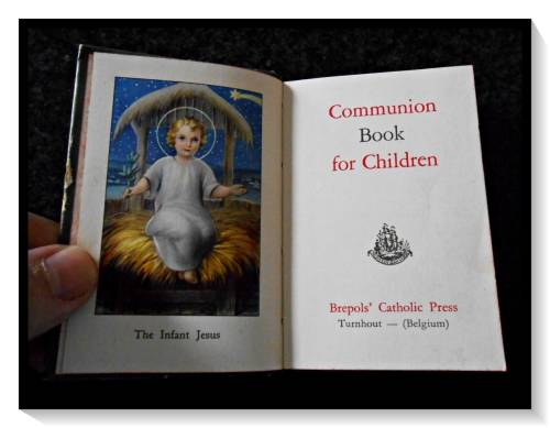 COMMUNION BOOK FOR CHILDREN - Small Vintage Hardcover - Brepols Catholic Press - Turnhout: Belgium*
