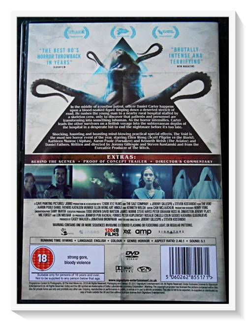 The Void - Lovecraftian Horror - EXTRAS - VHL 18 - Disc & Cover in Excellent Like New Condition *