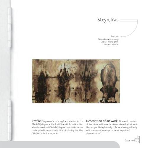 Single Edition Canvas Print: `The Paprika Defect` by SA Surrealist Ras Steyn [MFA] - 86Cm by 1.2M