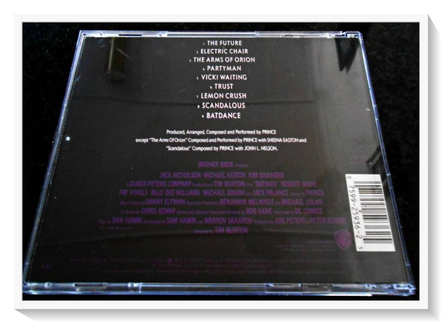 BATMAN - Soundtrack - 1989 - Jack Nicholson - Prince - Booklet & Disc Good - See images*