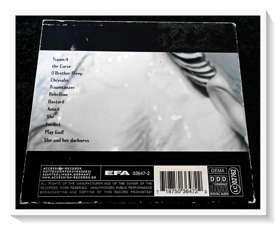 Diary of Dreams - Freak Perfume - GEMA DDD - ACCESSION RECORDS - Condition: B (Good)