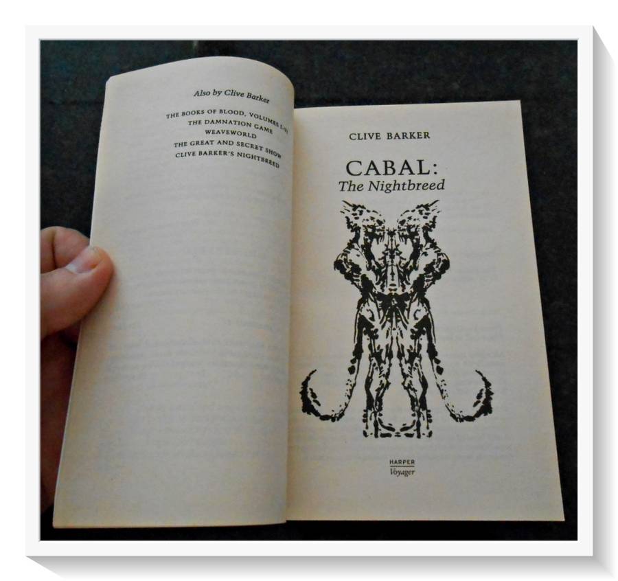 Cabal by CLIVE BARKER - A FONTANA Paperback - 1989 - Condition: B+ to A (Excellent)