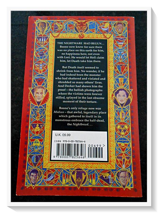 Cabal by CLIVE BARKER - A FONTANA Paperback - 1989 - Condition: B+ to A (Excellent)