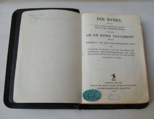 VINTAGE 'DIE BYBEL IN AFRIKAANS' c1962