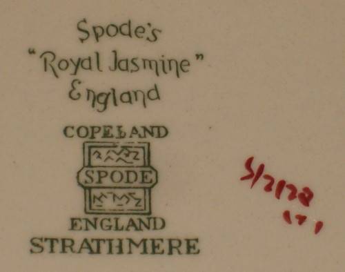 VINTAGE SPODE'S 'ROYAL JASMINE' 17cm SIDE PLATE