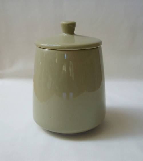 VINTAGE SOUTH AFRICAN CRANE WARE MEYERTON JAR & COVER c1970s