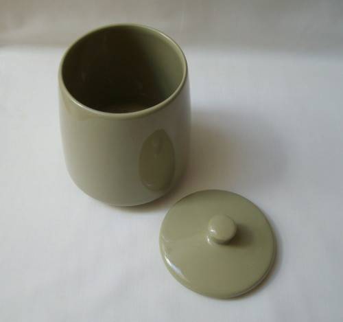 VINTAGE SOUTH AFRICAN CRANE WARE MEYERTON JAR & COVER c1970s