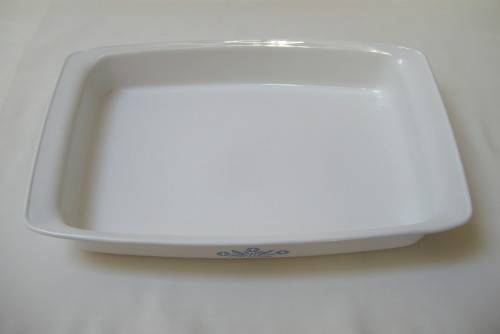 CORNING WARE BLUE CORNFLOWER P-332 12in X 7 1/2in X 2in 2 3/4 QUART OPEN ROASTER LASAGNE PAN