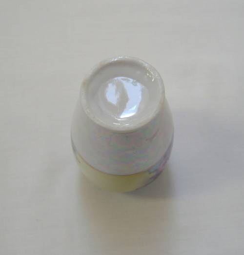 VINTAGE FLORAL LUSTREWARE 8cm SMALL VASE c1940's